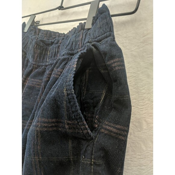 Madewell Corduroy Windowpane Pattern Pull On Wide Leg Trendy Pants Women's XXS - Picture 3 of 9